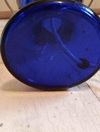 Lámpara de colección azul y blanca