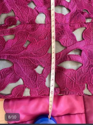 Vestido de fiesta rosa y morado