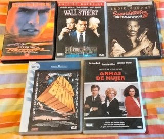 Pack 5 DVDs Películas Clásicas de los 80s