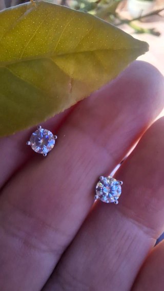 Orecchini Moissanite GRA Certificati LAMVOICE