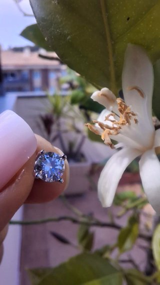 Orecchini Moissanite GRA Certificati LAMVOICE