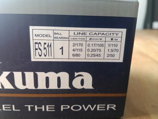 Carrete Okuma Acuador FS511 Spinning