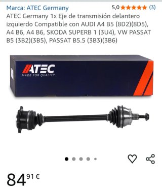 Transmisión Audi A4 B5