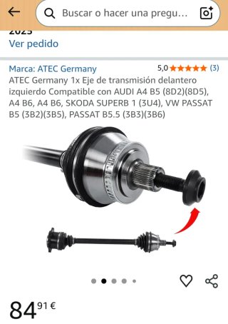 Transmisión Audi A4 B5