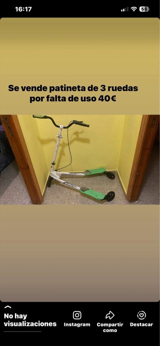 Patineta de 3 ruedas 40€