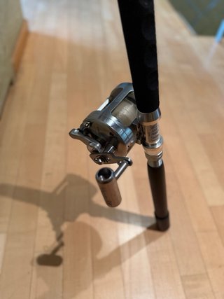 Caña de pesca curricán + carrete