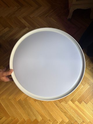 Ventilador-lampara de techo blanco