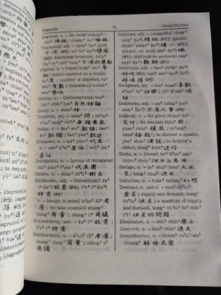 Diccionario y guia de chino mandarín.