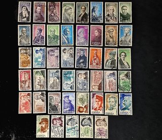 Sellos 13 series del tema Personajes Usado España