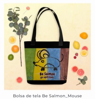 Bolsa de tela, Tote Bag Be Salmon