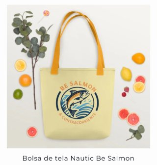 Bolsa de tela, Tote Bag Be Salmon