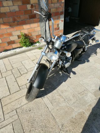 Moto Custom 125cc Negra