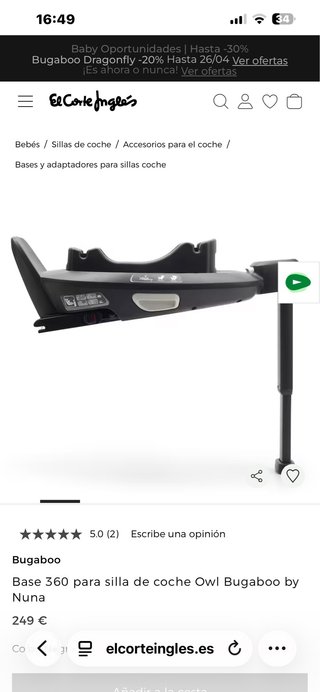 Base Isofix Bugaboo Nuna