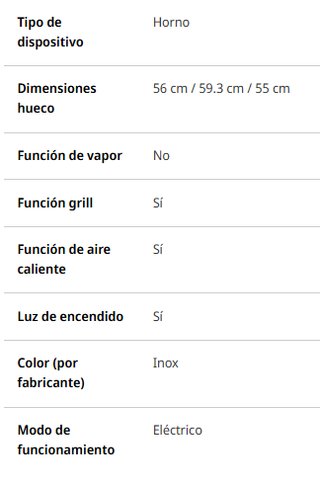 Horno Electrolux EOF3H50BX multifunción inox 65 L