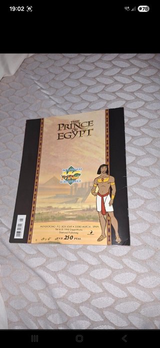 Álbum Cromos El Príncipe de Egipto