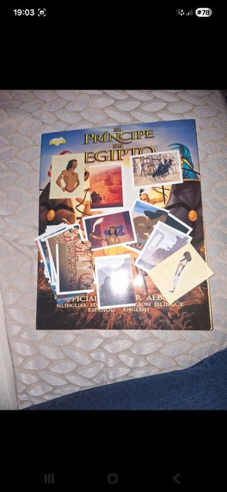 Álbum Cromos El Príncipe de Egipto