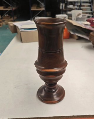 Jarrón Copa Palo Santo Madera