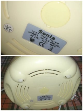 Freidora Sonia Vintage-Retro Años 80-90