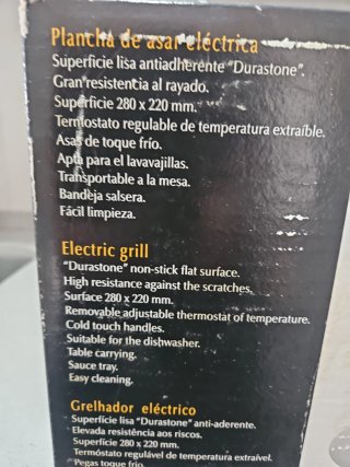 Plancha Eléctrica Asar