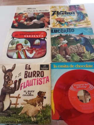 Lote 6 Vinilos Infantiles 7 Pulgadas