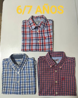 Pack 3 Camisas Sfera Talla 6-7 Años