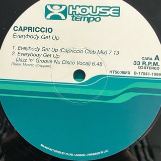 Vinilo Capriccio Everybody Get Up HT5006MX