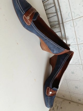Zapatos Aura Blanc Piel Talla 41