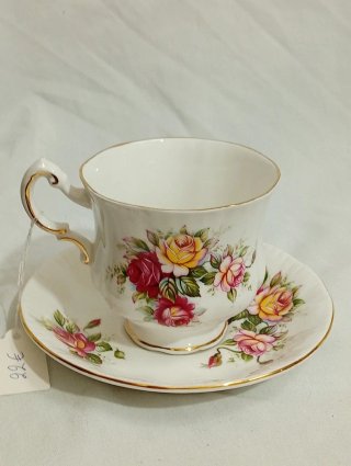 Juego Taza y Platillo Porcelana Inglesa Paragon