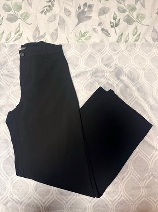 Pantalón de traje recto negro