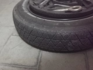 Ruota scorta Alfa Romeo 147 kit crick ruotino