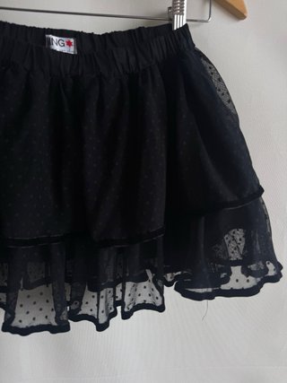 Falda Kling Negra Mini