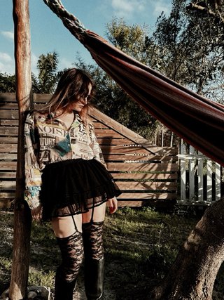Falda Kling Negra Mini