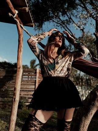 Falda Kling Negra Mini