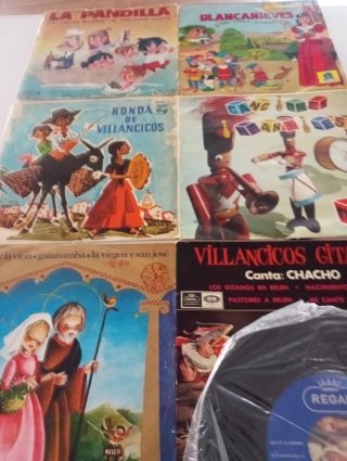 Lote 6 Vinilos 7 Infantiles