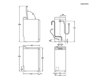 Lavadora carga superior AEG LTA6G7331E 7 kg