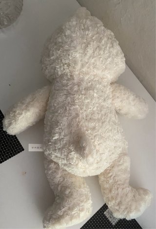 Coniglio peluche bianco 65 cm