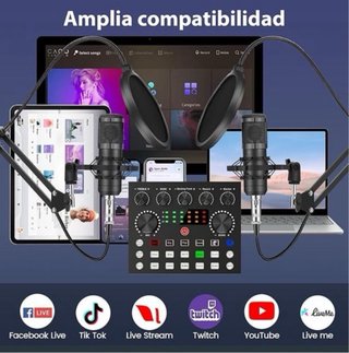 Kit 2 Micrófonos Condensador Negro