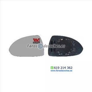 Cristal+Base Espejo Retrovisor Derecho Convexo Op