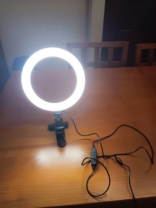 Foco LED Aro para Móvil/Tableta