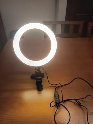 Foco LED Aro para Móvil/Tableta