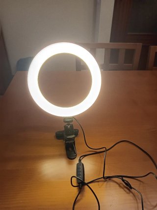 Foco LED Aro para Móvil/Tableta