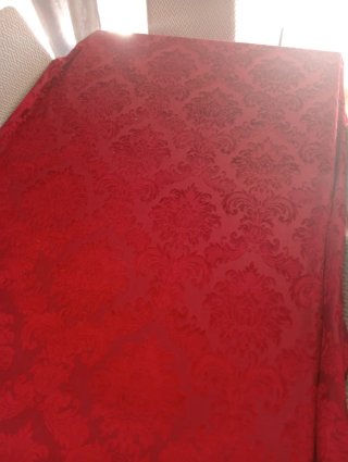 Tela fallera damasco rojo