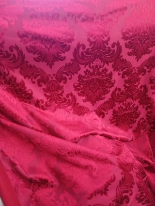 Tela fallera damasco rojo