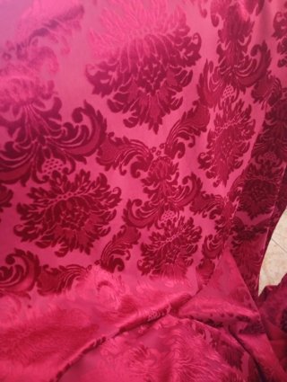 Tela fallera damasco rojo