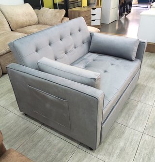 Sofá Cama Matrimonial Gris 132cm