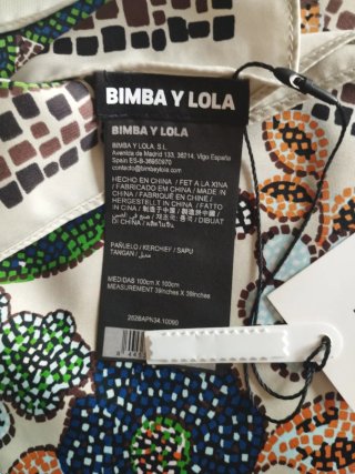 Pañuelo Bimba y Lola estampado floral