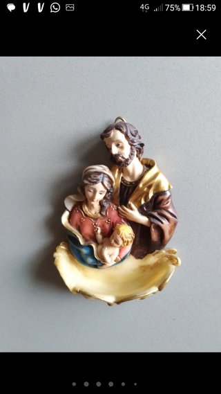Acquasantiera Madonna e Sacra Famiglia