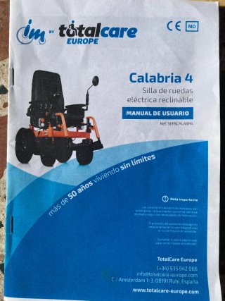 Silla de ruedas eléctrica reclinable TotalCare