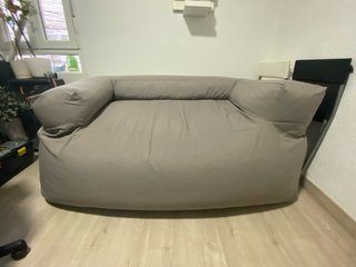 Sofá Puf Sklum Gris Poliéster