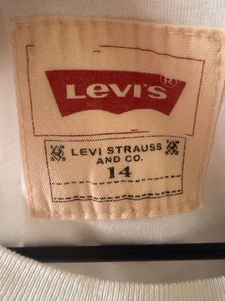 Camiseta Levi's Talla 14 Blanca